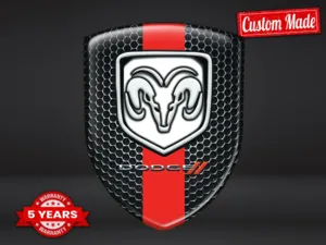 Dodge Decal Resina Design Custom Adesivi Cupola Superiori
